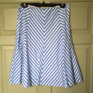 Ann Taylor Size 10 Stripe Skirt